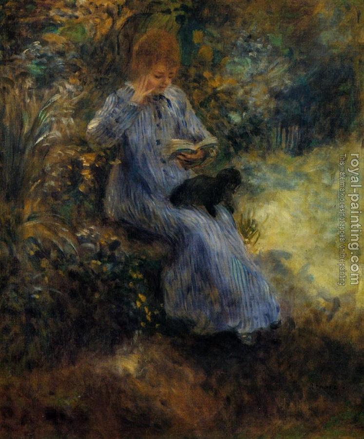 Pierre Auguste Renoir : Woman with a Black Dog Pierre Auguste Renoir : Woman with a Black Dog